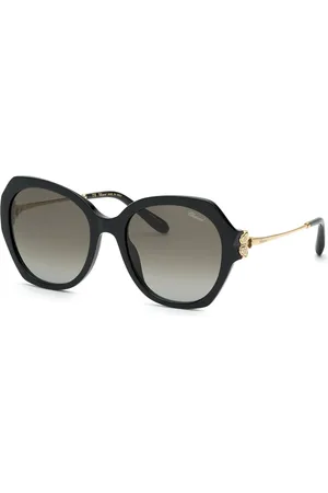 Chopard Donna SCH354S 700K Occhiali da sole Acetato Grigio Geometrica Antiriflesso Sfumato