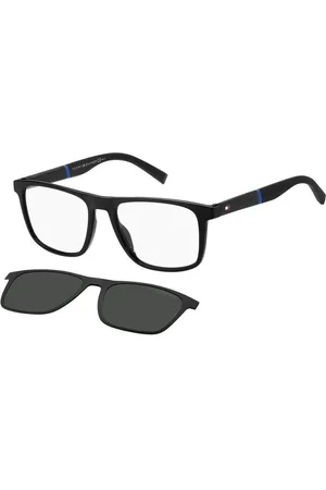 Tommy Hilfiger Uomo TH 1903/CS 807/M9 Occhiali da sole Plastica Grigio Squadrata Clip-on