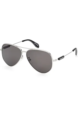 adidas Unisex OR0085 16D Occhiali da sole Metallo Fumo Pilot Polarizzata