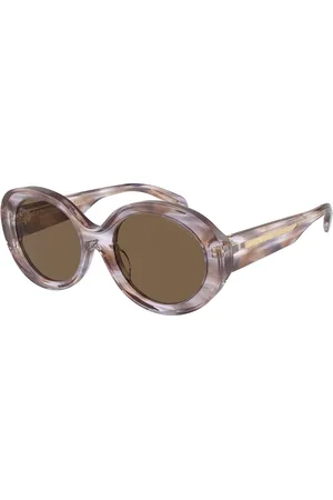 Emporio Armani Donna EA4231U 615673 Occhiali da sole Acetato Marrone Rotonda Normale