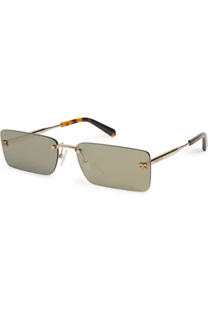 OFF-WHITE Unisex OERI096 Riccione 7676 gold Occhiali da sole Metallo Marrone Squadrata Normale