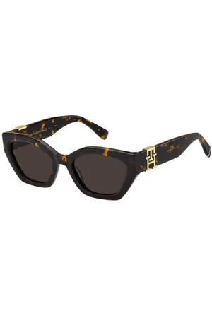 Tommy Hilfiger Donna TH 1979/S 086/70 Occhiali da sole Acetato Marrone Cat Eye
