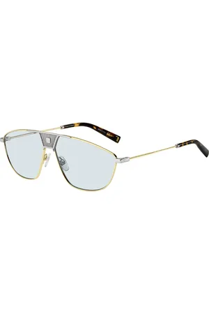 Givenchy Donna GV 7163/S B1Z/QZ Occhiali da sole Metallo Blu Squadrata Normale