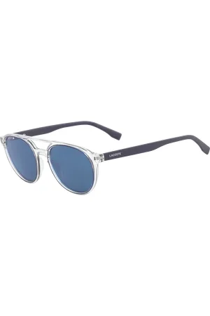 Lacoste Unisex L881S 424 Occhiali da sole Iniettato Blu Rotonda Normale Fotocromatiche