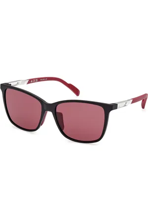 adidas Unisex SP0059 02S Occhiali da sole Plastica Rosso Rotonda Normale