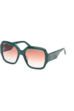 Guess Donna GM00014 98F Occhiali da sole Acetato Marrone Squadrata Normale