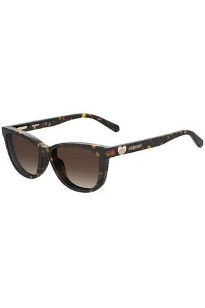 Moschino Donna MOL052/CS 086/HA Occhiali da sole Plastica Marrone Cat Eye Clip-on