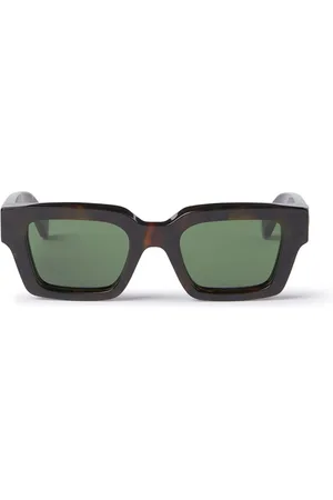 OFF-WHITE Unisex OERI126 Virigil L 6055 Occhiali da sole Acetato Verde Squadrata Normale