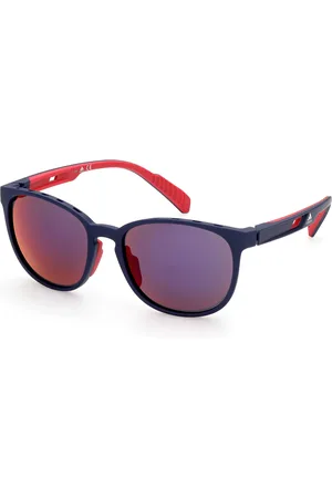 adidas Uomo SP0036 92Y Occhiali da sole Plastica Viola Rotonda Normale