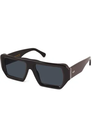 XLAB Unisex NOSY BE Occhiali da sole Acetato Fumo Squadrata Polarizzata