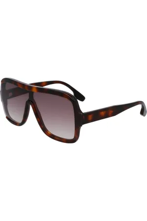 Victoria Beckham Donna VB673S 215 Occhiali da sole Acetato Marrone Oversize Normale Normale