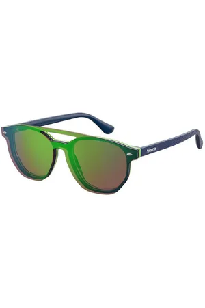 Havaianas Unisex UBATUBA/CS PJP/Z9 Occhiali da sole Acetato Verde Rotonda