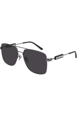 Balenciaga Uomo BB0116SA 001 Occhiali da sole Metallo Pilot Normale