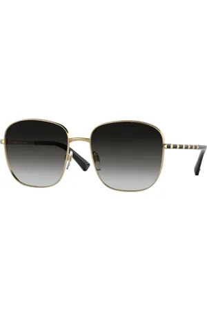 VALENTINO Donna VA2046 30028G Occhiali da sole outlet Metallo Nero Squadrata Sfumato