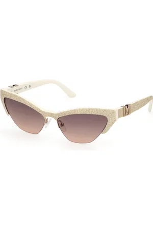 Guess Donna GM00006 25F Occhiali da sole Acetato Marrone Cat Eye Normale Sfumato