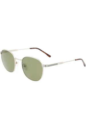 Lacoste Unisex L251S 040 Occhiali da sole Metallo Verde Rotonda Normale Fotocromatiche