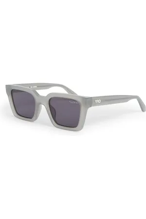 OFF-WHITE Unisex OERI086 Palermo 0907 grey Occhiali da sole Acetato Squadrata Normale