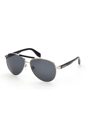 adidas Uomo OR0063 16A Occhiali da sole Metallo Grigio Pilot Normale