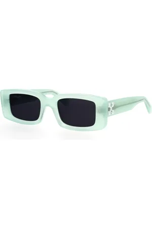OFF-WHITE Unisex OERI016 Arthur 5907 Teal dark grey Occhiali da sole Acetato Grigio Squadrata Normale