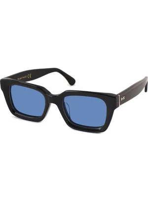 XLAB Unisex PHUKET Occhiali da sole Acetato Azzurro Squadrata Polarizzata