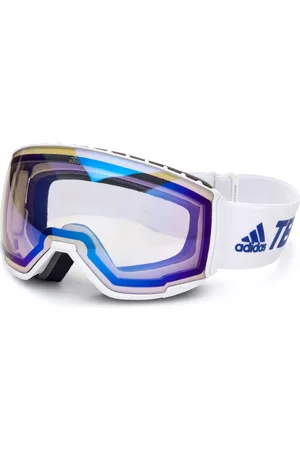 adidas Unisex SP0039 21X Maschere da sci Plastica Blu Maschera Specchiate Fotocromatico