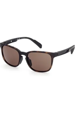 adidas Unisex SP0033 52E Occhiali da sole Iniettato Marrone Rotonda Normale
