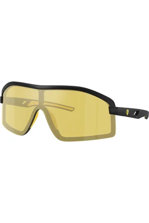 FERRARI Uomo FZ6010U 504/V9 Occhiali da sole Iniettato Giallo Geometrica Normale