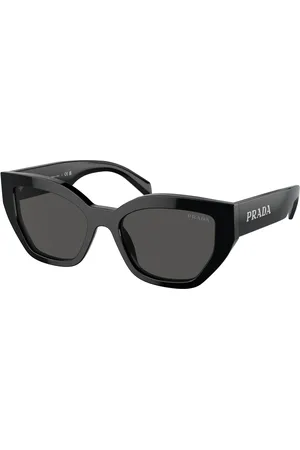 Prada Donna PR A09S 1AB5S0 Occhiali da sole Acetato Grigio Farfalla Normale