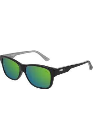 PUMA Bambino PJ0004S 009 Occhiali da sole outlet Plastica Verde Squadrata Specchiato