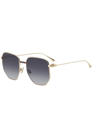 Etro Donna 0020/S 000/9O Occhiali da sole Metallo Grigio Squadrata Normale Sfumato