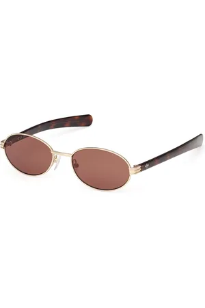 adidas Unisex OR0123 32E Occhiali da sole Metallo Marrone Rotonda Normale