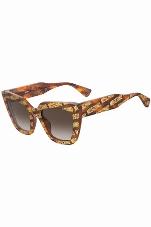 Moschino Donna MOS148/S 2VM/HA Occhiali da sole Acetato Marrone Squadrata Normale Sfumato