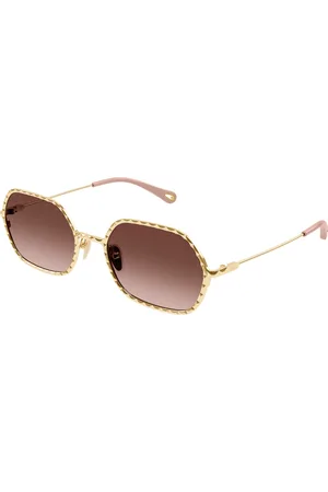 Chloé Donna CH0231S 002 Occhiali da sole Metallo Rame Rotonda