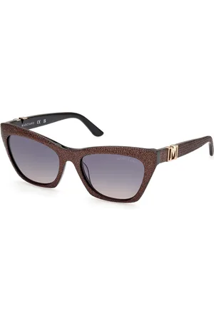 Guess Donna GM00008 05W Occhiali da sole Acetato Blu Cat Eye Normale