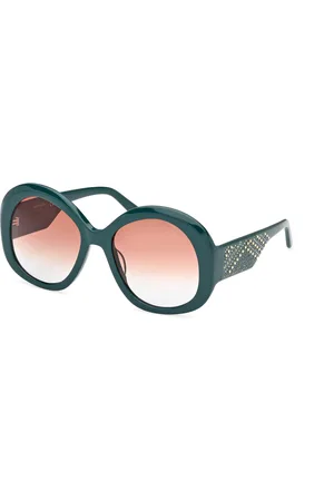 Guess Donna GM00015 98F Occhiali da sole Acetato Marrone Rotonda Normale