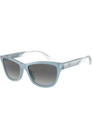 Emporio Armani Donna EA4227U 609611 Occhiali da sole Acetato Grigio Cat Eye Normale Sfumato
