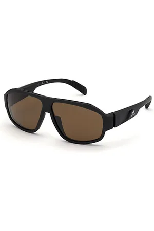adidas Unisex SP0025 02H Occhiali da sole Plastica Marrone Pilot Polarizzata