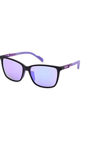 adidas Unisex SP0059 02Z Occhiali da sole Plastica Viola Rotonda Specchiate Sfumato