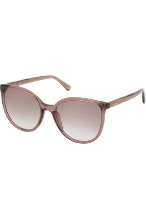Nina Ricci Donna SNR325 09AH Occhiali da sole Acetato Marrone Farfalla Normale Sfumato