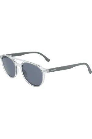 Lacoste Unisex L881S 057 Occhiali da sole Iniettato Grigio Rotonda Normale Fotocromatiche
