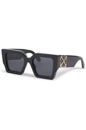 OFF-WHITE Unisex OERI128 Catalina 1007 black Occhiali da sole Acetato Grigio Squadrata Normale