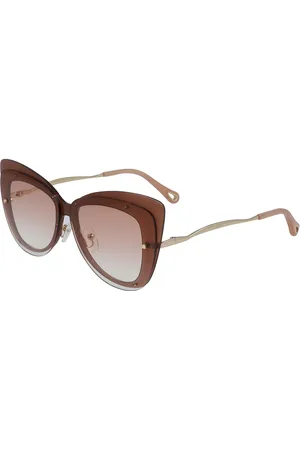 Chloé Donna CE175S 749 Occhiali da sole Plastica Cat Eye Normale Sfumato