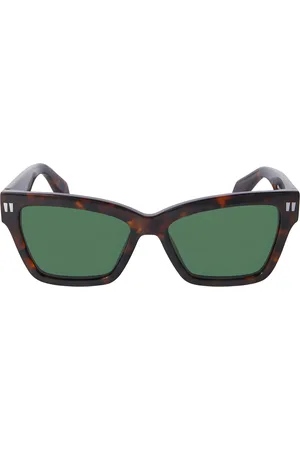 OFF-WHITE Unisex OERI110 Cincinnati 6055 Occhiali da sole Acetato Verde Squadrata
