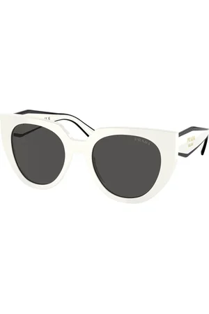 Prada Donna PR 14WS 1425S0 Occhiali da sole Acetato Grigio Cat Eye Normale