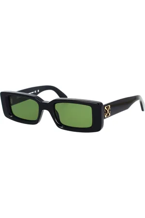 OFF-WHITE Unisex OERI127 Arthur 1055 black Occhiali da sole Acetato Verde Squadrata Normale