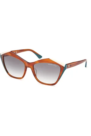 Guess Donna GM0832 56B Occhiali da sole Acetato Fumo Geometrica Normale