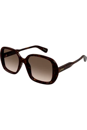 Chloé Donna CH0222S 002 Occhiali da sole Acetato Marrone Squadrata