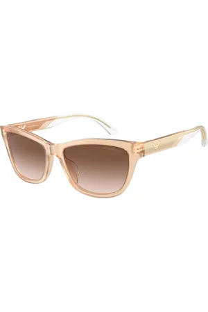 Emporio Armani Donna EA4227U 609813 Occhiali da sole Acetato Marrone Cat Eye Normale Sfumato