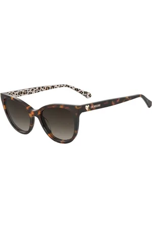 Moschino Donna MOL072/S H7P/HA Occhiali da sole Acetato Marrone Cat Eye Sfumato