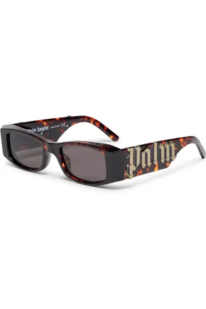 Palm Angels Unisex PERI007 Angel 6407 Dark dark grey Occhiali da sole Acetato Grigio Squadrata Normale